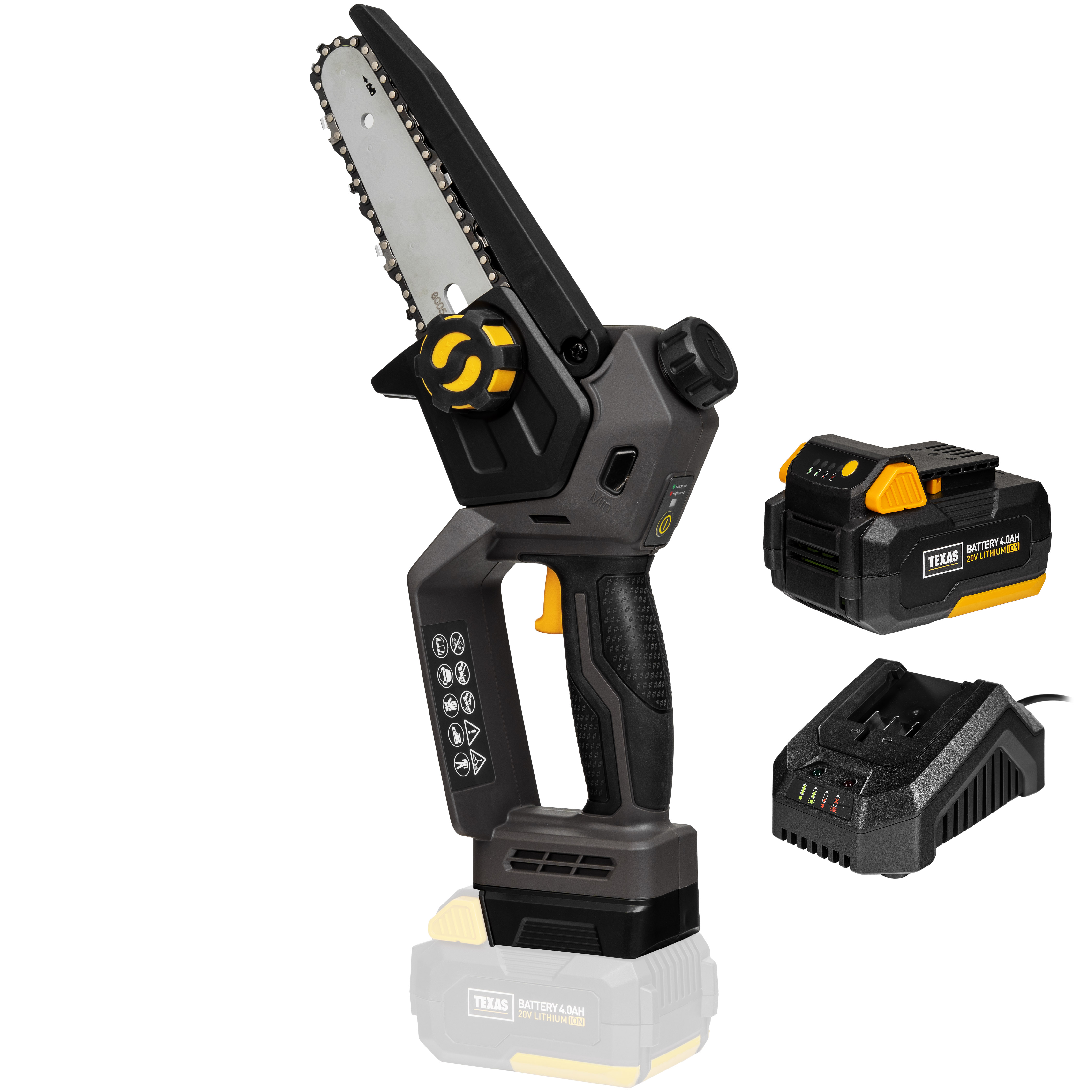 Texas Akku Kettensäge CHX2000 20V Akku & Ladegerät