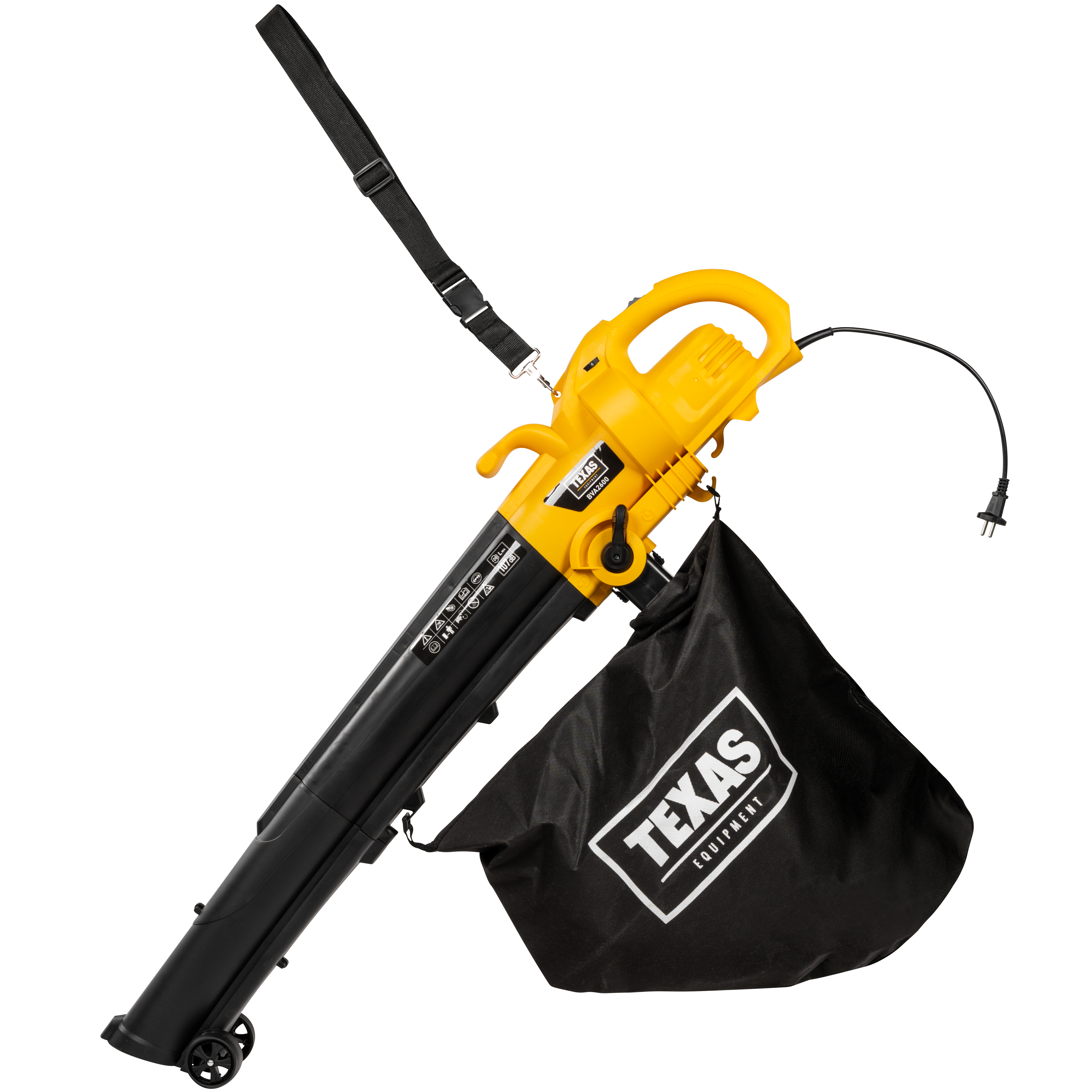 Texas BVA2600 Elektro Laubbläser Laubsauger Häcksler 2600W 40L Sack