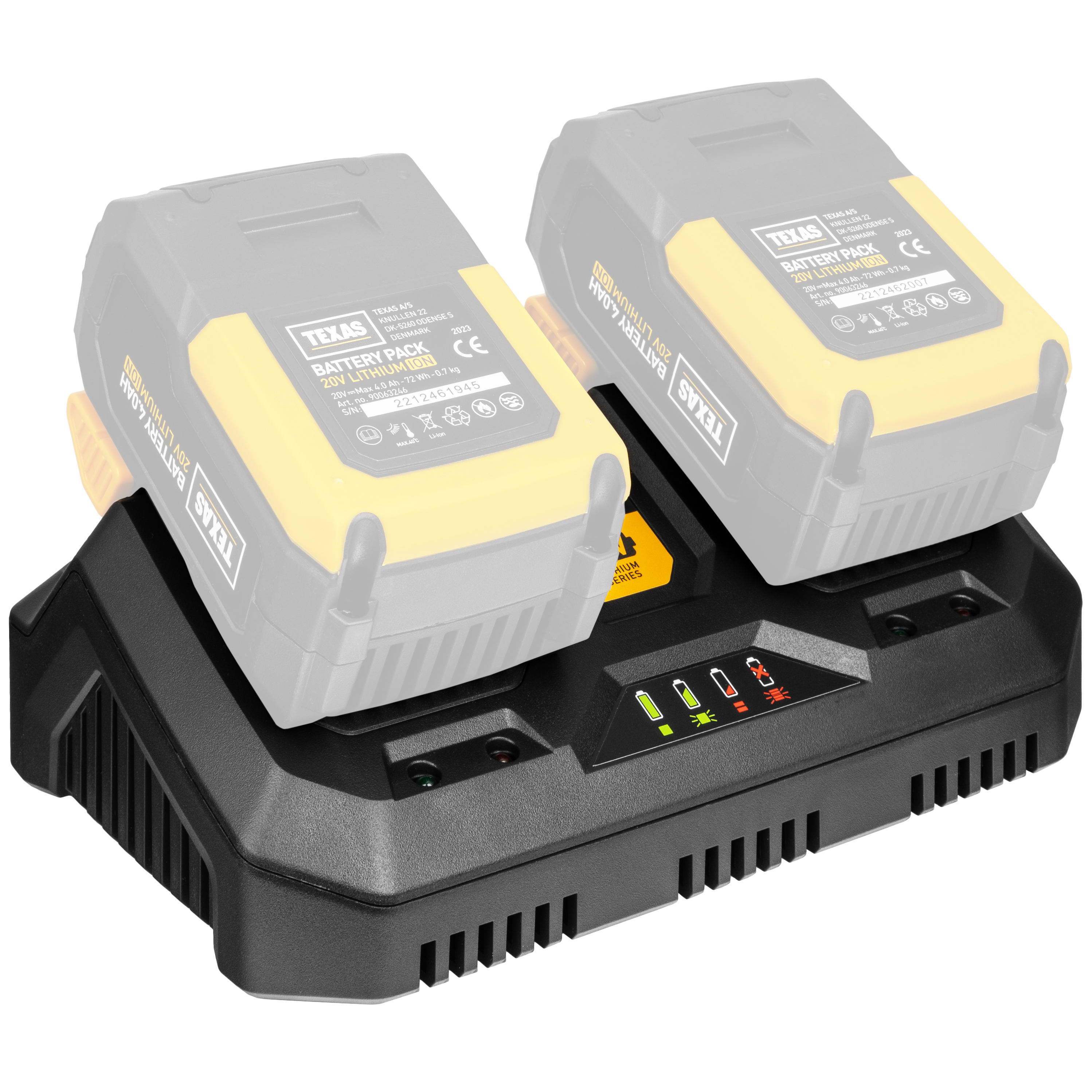 Texas Doppeltes Schnellladegerät 20V